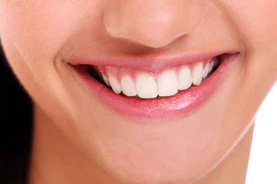 Perfect Smile With White Teeth Closeup